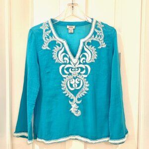 Cache Beaded and Embroidered Top - Size S